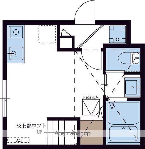 フォルテ上大岡(ワンルーム/2階)の間取り写真
