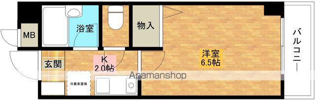 エフォールナガイ(1K/2階)の間取り写真