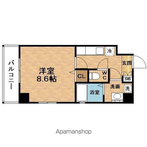 サンライト吉野2(1K/7階)の間取り写真