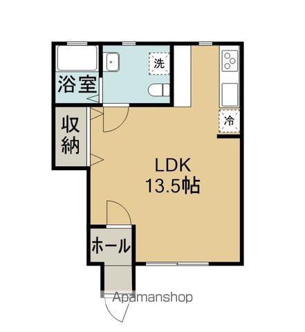 メゾンプラム(ワンルーム/1階)の間取り写真