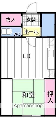 みかほマンション(1DK/3階)の間取り写真