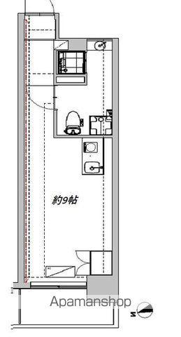 ザ・レジデンス横浜サウス(ワンルーム/3階)の間取り写真
