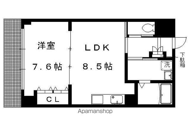 モンテソーレ下鴨(1LDK/3階)の間取り写真