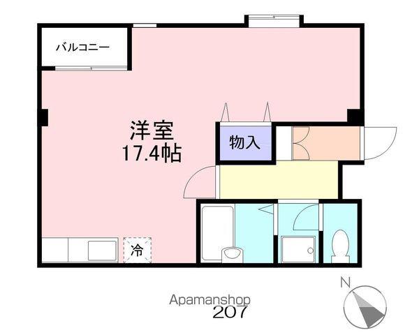 アーバネスト西村Ⅷ(ワンルーム/2階)の間取り写真