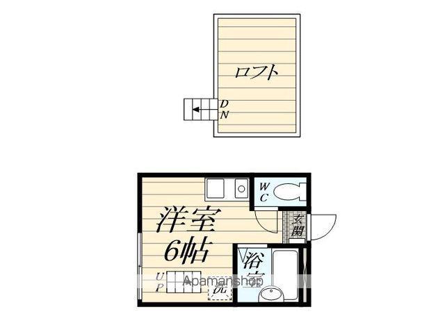 ユナイト東寺尾カシージャスの杜(ワンルーム/1階)の間取り写真