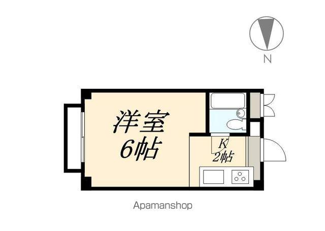 オレンジコーポ(ワンルーム/2階)の間取り写真