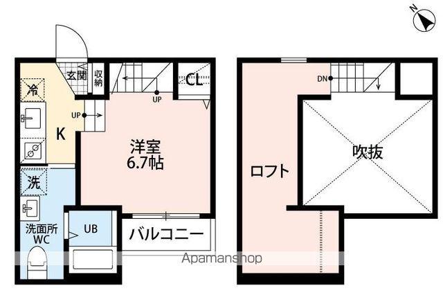 HAPPINESSⅠ香椎(ワンルーム/2階)の間取り写真