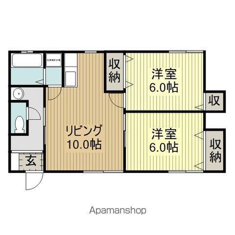 カーサフェリーチェ(2LDK/2階)の間取り写真