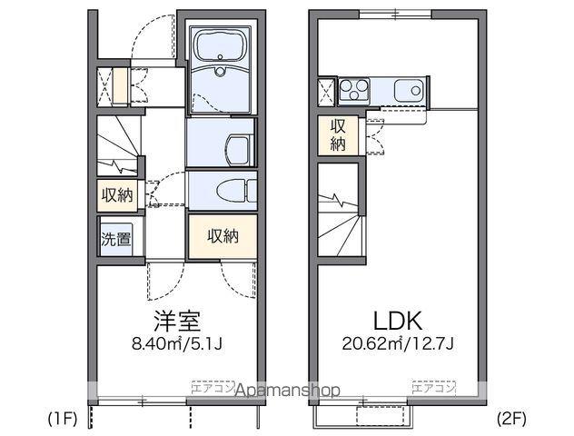 レオネクスト七番街(1LDK/1階)の間取り写真