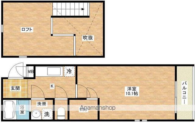 南海電鉄南海本線 忠岡駅 徒歩7分 2階建 築17年(1K/2階)の間取り写真