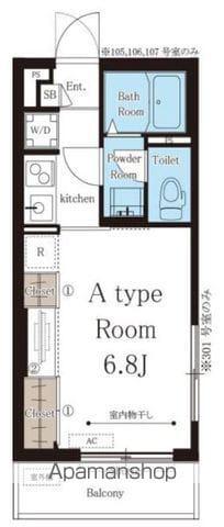 リブリ ミライフ(1K/2階)の間取り写真
