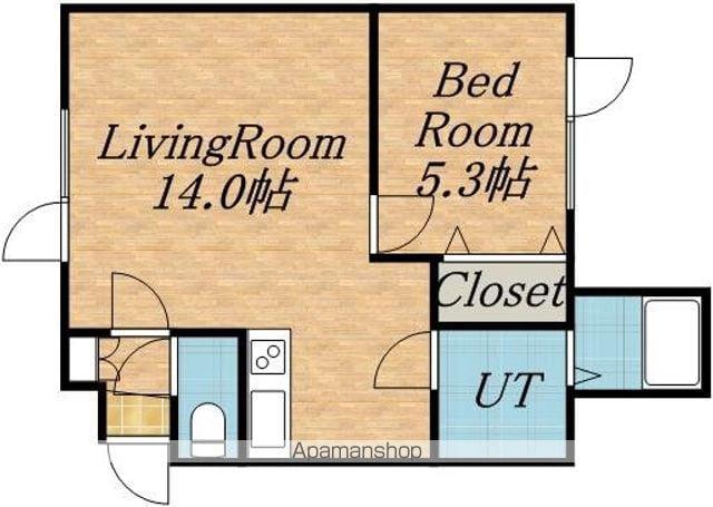 OS桑園(1LDK/2階)の間取り写真