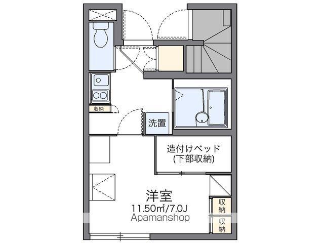 レオパレスソレーユ(1K/1階)の間取り写真
