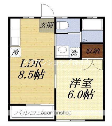 MP-VIII番館(1LDK/2階)の間取り写真