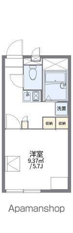 レオパレスMIZUKASA Ⅱ(1K/1階)の間取り写真