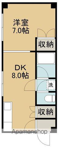 幸ハイツ(1DK/3階)の間取り写真