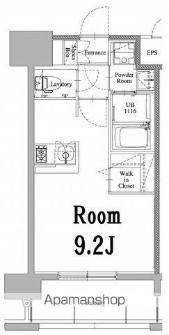 エンクレスト天神LARK(ワンルーム/9階)の間取り写真