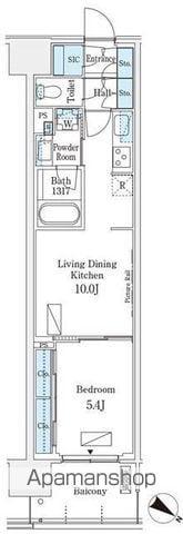 ロイヤルパークス有明(1LDK/8階)の間取り写真