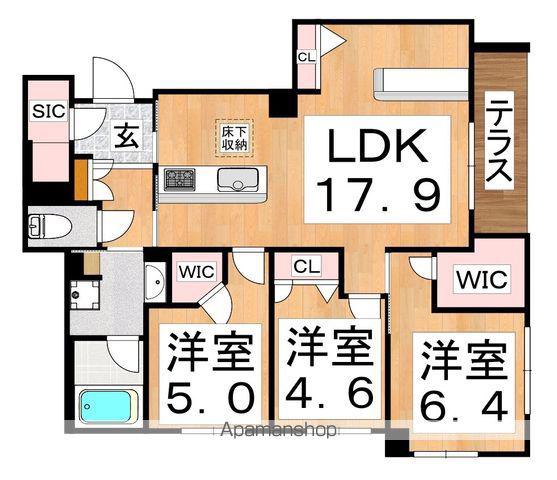 シャーメゾン ベル フォレ(3LDK/1階)の間取り写真