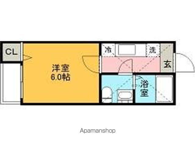 エスポワール本陣(1K/2階)の間取り写真