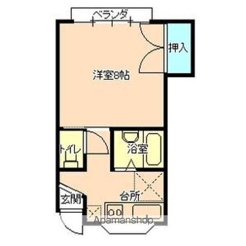 SK紅文 A棟(1K/1階)の間取り写真