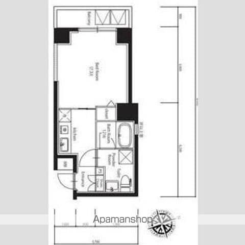 MAXIV川口(1K/2階)の間取り写真