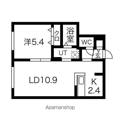 LIEN KITAHIROSHIMA Ⅰ(1LDK/3階)の間取り写真