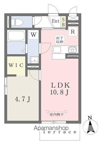 GRACE VERITE(1LDK/1階)の間取り写真