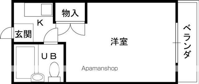 共栄ハイツ(1K/2階)の間取り写真