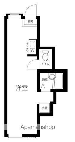 コクーン北町(1K/1階)の間取り写真
