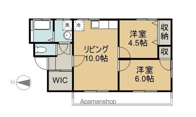 S・VILLAGE(2LDK/3階)の間取り写真