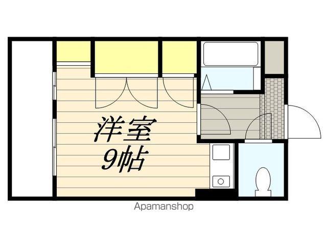 カーサ筥松(ワンルーム/2階)の間取り写真