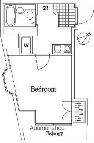 ドルフ板橋(1K/2階)の間取り写真