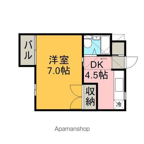 ハイム大池(1DK/1階)の間取り写真
