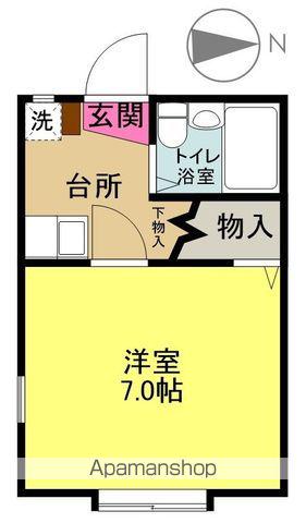 グルービィヒルズ(1K/2階)の間取り写真