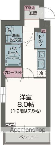 グレース・エステート(1K/1階)の間取り写真