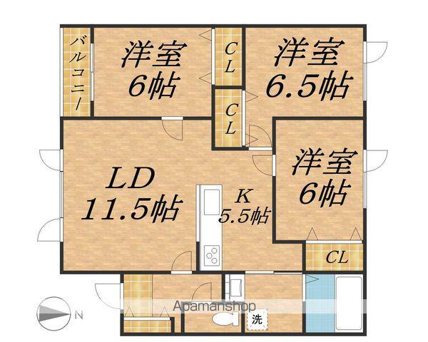 ALPHAⅢ(3LDK/3階)の間取り写真