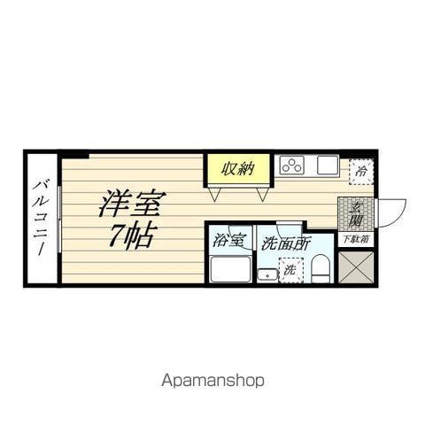 ダイアパレス鶴見第2(ワンルーム/4階)の間取り写真