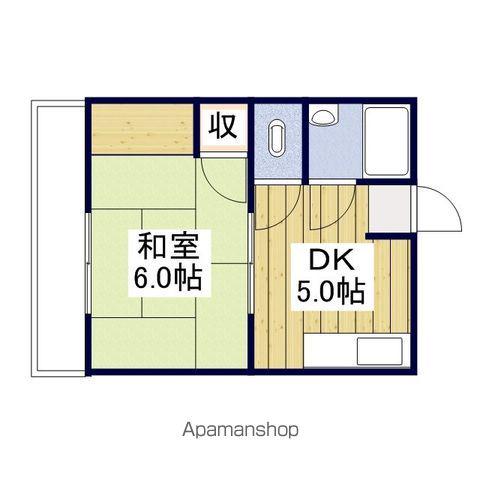 佐伯ハイツ(1DK/1階)の間取り写真