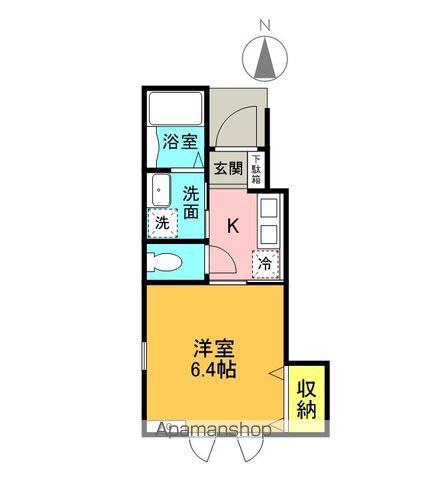 セントラル知多半田(1K/1階)の間取り写真