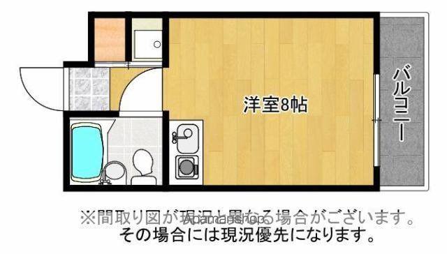 トリムハウス(ワンルーム/2階)の間取り写真