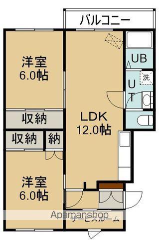 マイライフ日吉B棟(2LDK/3階)の間取り写真