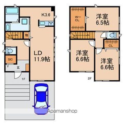 総武・中央緩行線 下総中山駅 徒歩3分 1階建 築3年(3LDK)の間取り写真