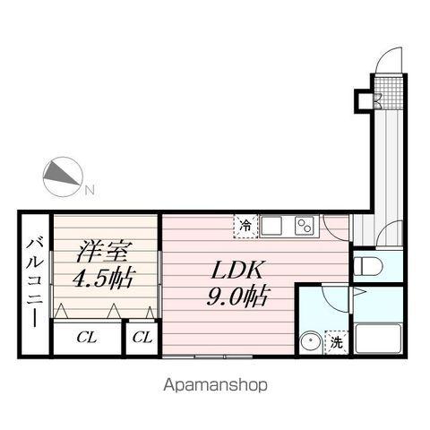 イーグルワン(1LDK/3階)の間取り写真
