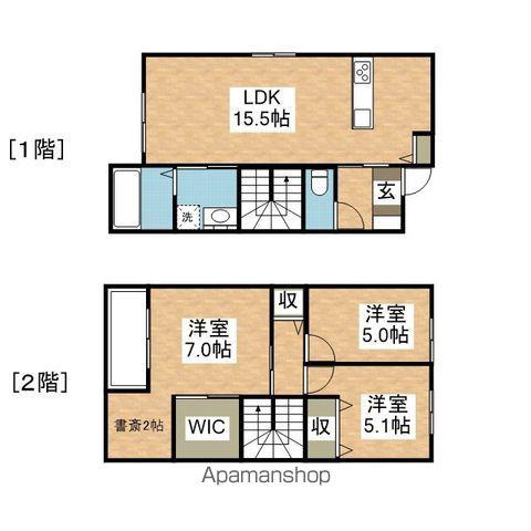 グリシーナ花ヶ浦(3LDK)の間取り写真