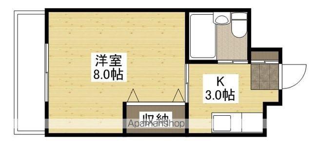 ソフィアコートリバーサイド天満ANNEX(1K/3階)の間取り写真