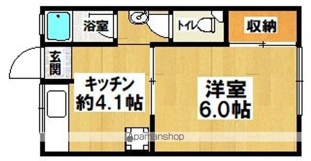 藤マンション(1K/2階)の間取り写真