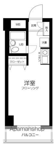 サンセール神楽坂(ワンルーム/2階)の間取り写真