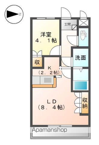 MY-SHINE大島(1LDK/2階)の間取り写真