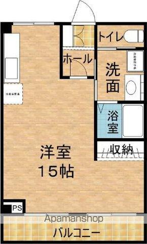 LE MONDE(ワンルーム/1階)の間取り写真